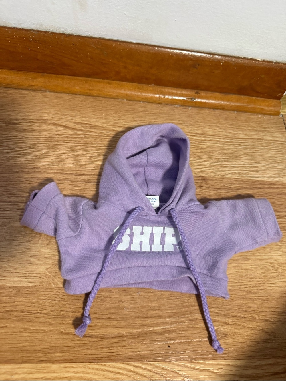 MCM Group Plush Teddy Bear Purple Hoodie “Ship”
